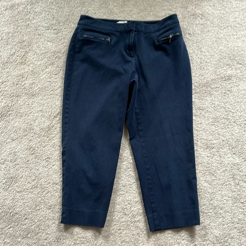 Talbots Navy Capris